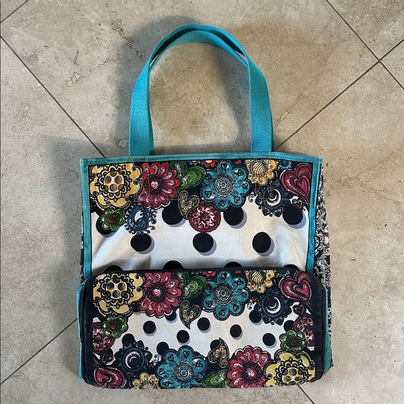 Brighton 50th Anniversary “Summer of Love” Tote Bag • Gigantic! EUC - Picture 4 of 9